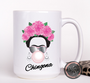 Frida - Chingona, Pink Bubble Gum Mug